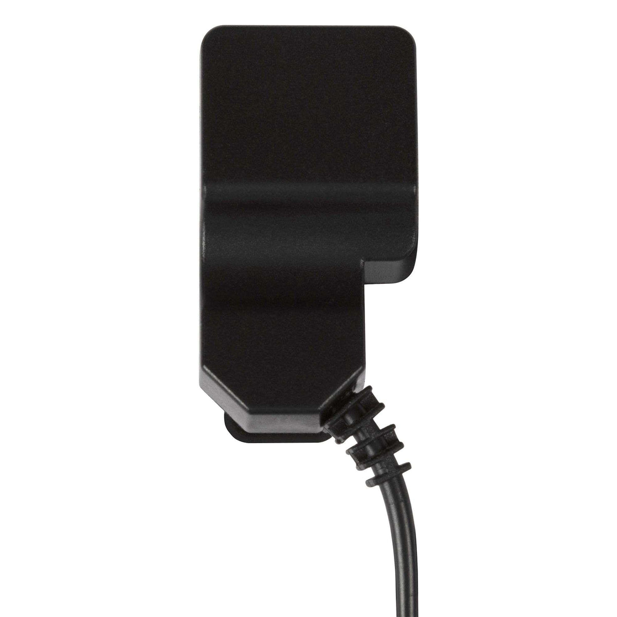 Black charging cradle for smartwatch with connected cable