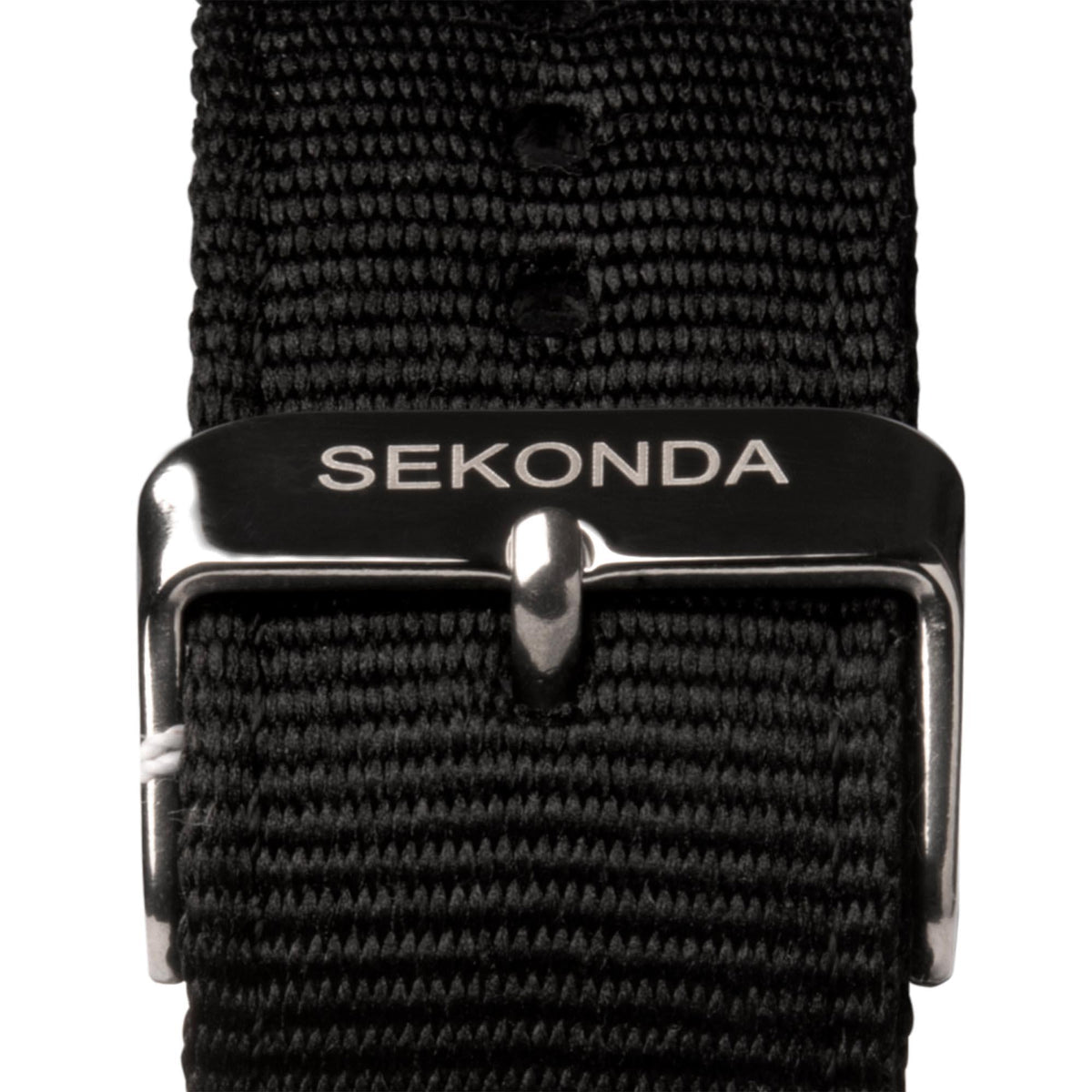Men's Sekonda watch with black textile strap and metal buckle clasp