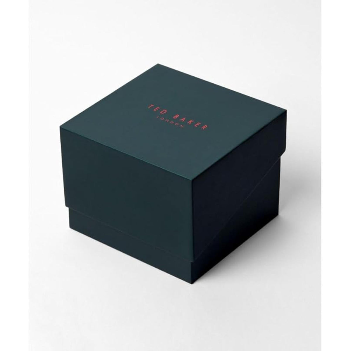 Ted Baker dark green rectangular gift box with centered logo