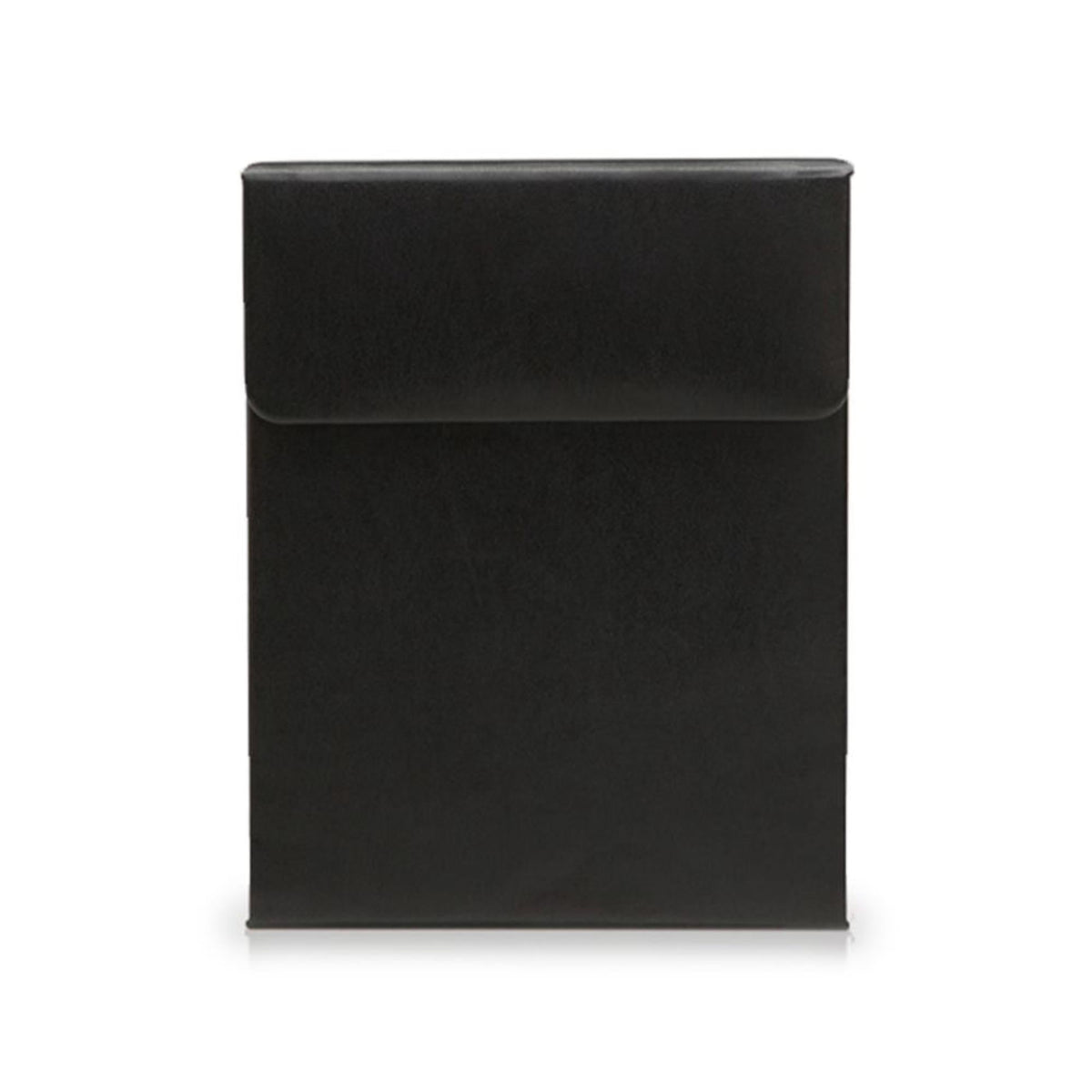 WOLF Heritage travel watch box, closed black case front view