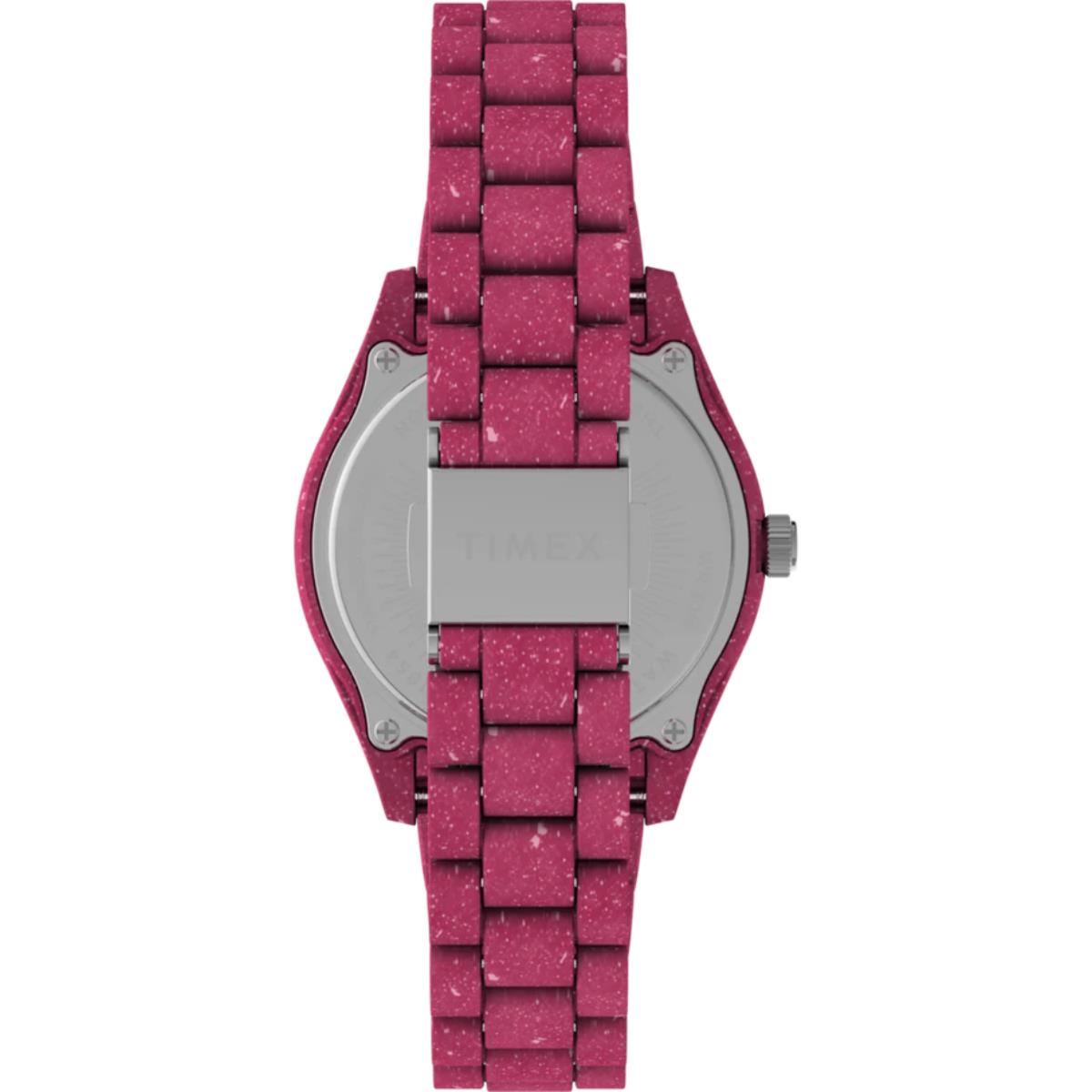 Timex Legacy Ocean Quartz Pink Dial Recycled Plastic Strap Women's Watch TW2V77200