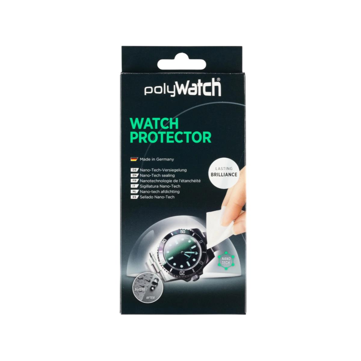 POLYWATCH watch protector sealant kit retail box with applicator tip