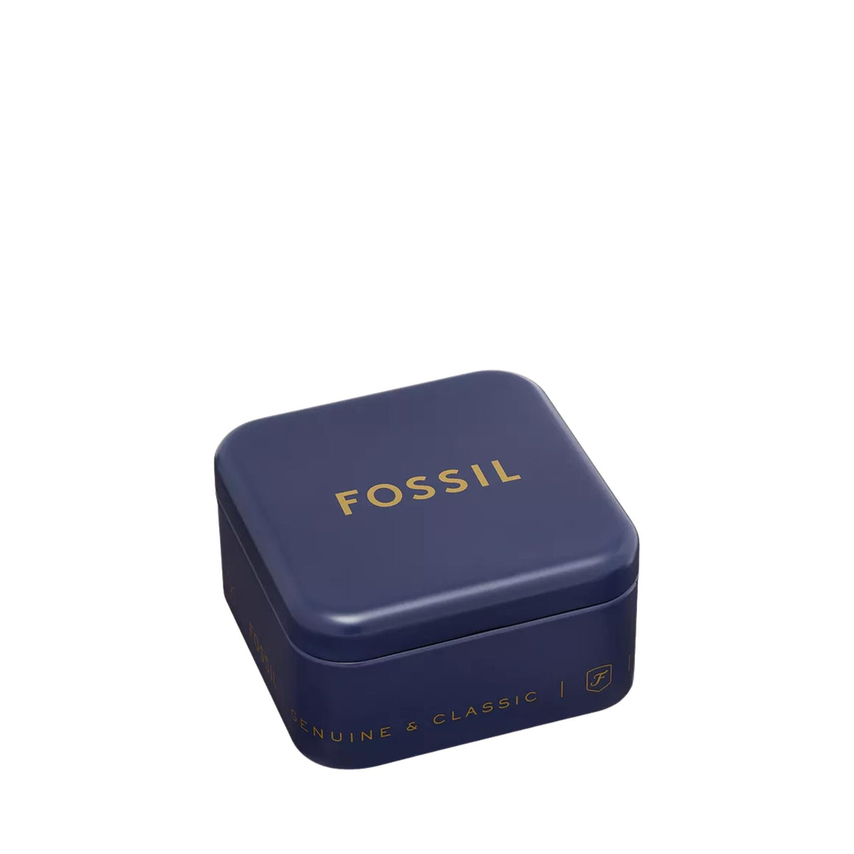 Fossil navy gift box for mother-of-pearl pendant necklace and stud earrings