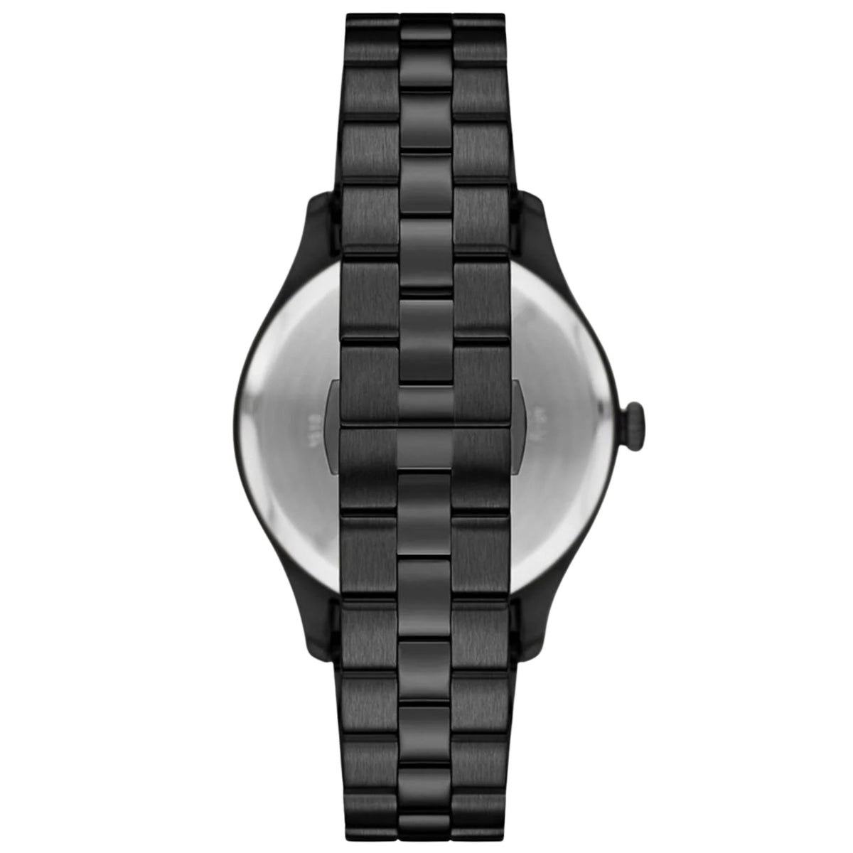 Emporio Armani Dario AR11736 solid caseback and bracelet clasp back view
