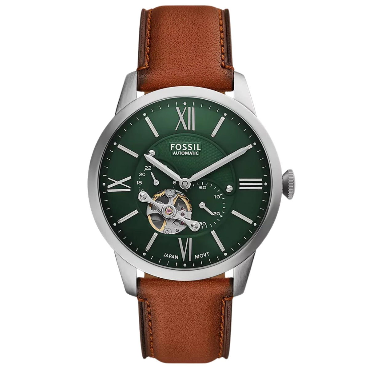 Fossil Townsman 44mm ME3265 green dial front view