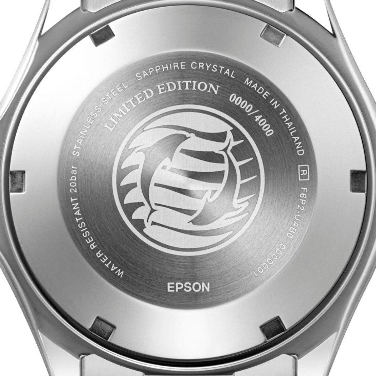 Orient Mako GMT Limited Edition RA-BC0005L30B graduated blue dial watch showing its solid caseback