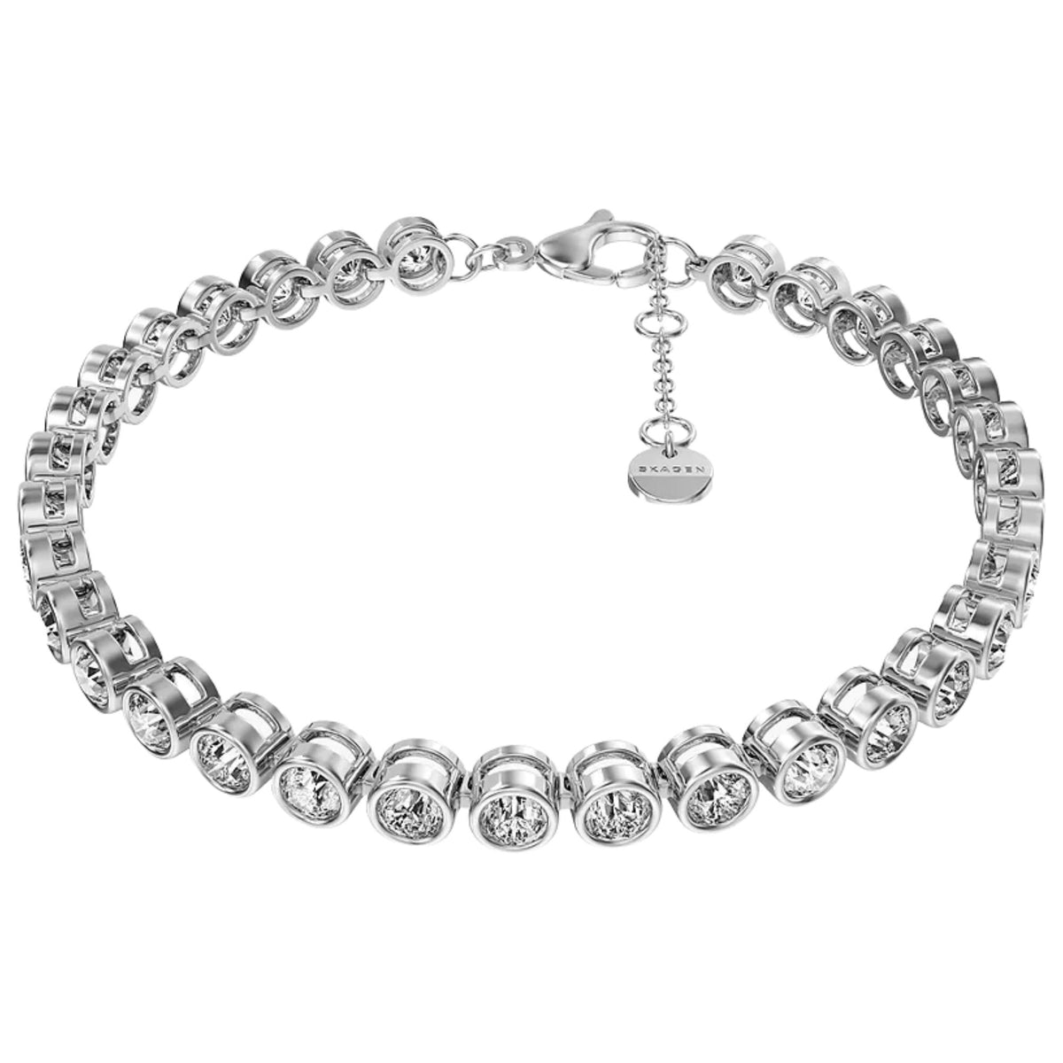 Skagen Moderne Glitz 170mm Silver Chain Ladies Bracelet SKJ5020040