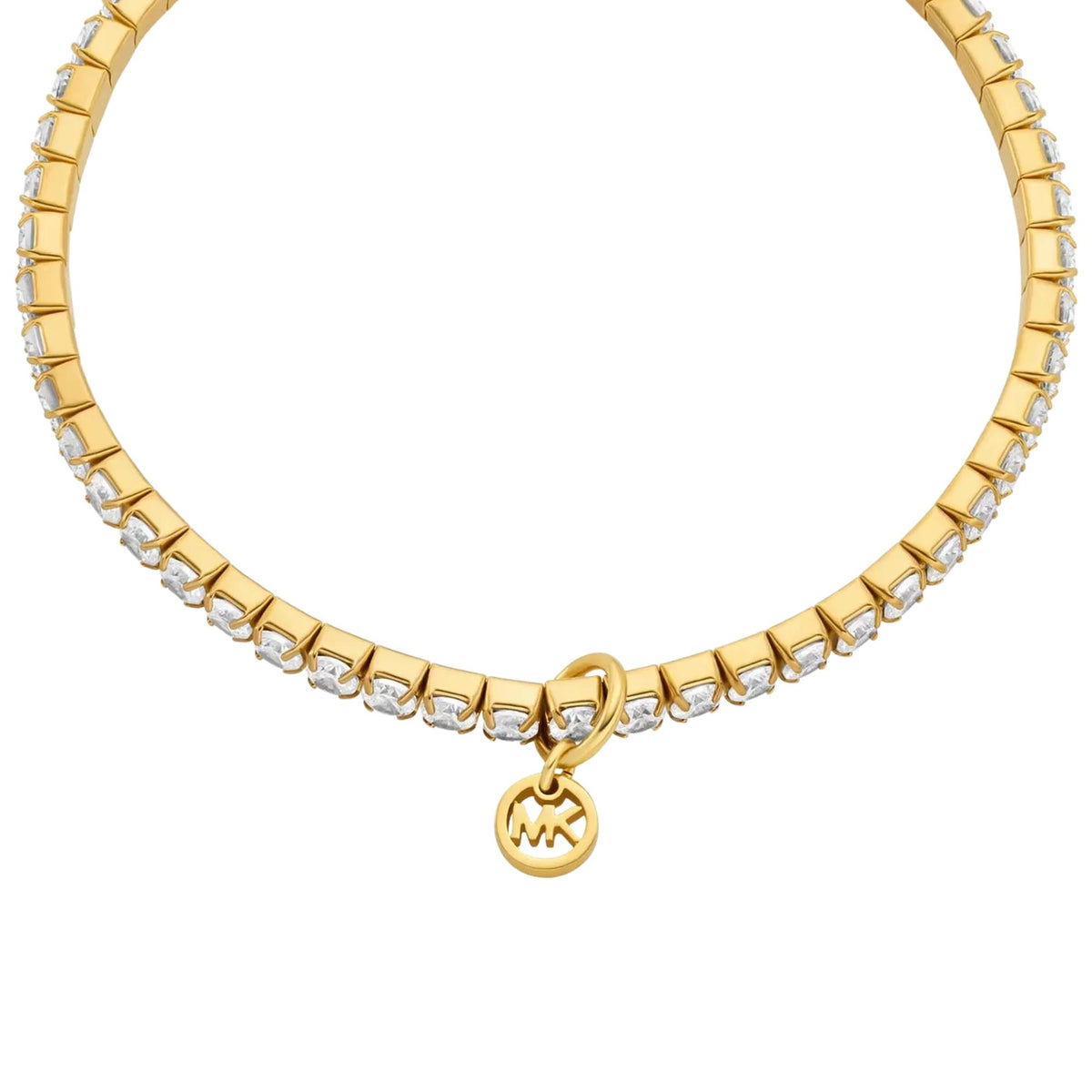 Michael Kors MK Logo 165mm Gold Pavé Stretch Ladies Tennis Bracelet MKJ8682710