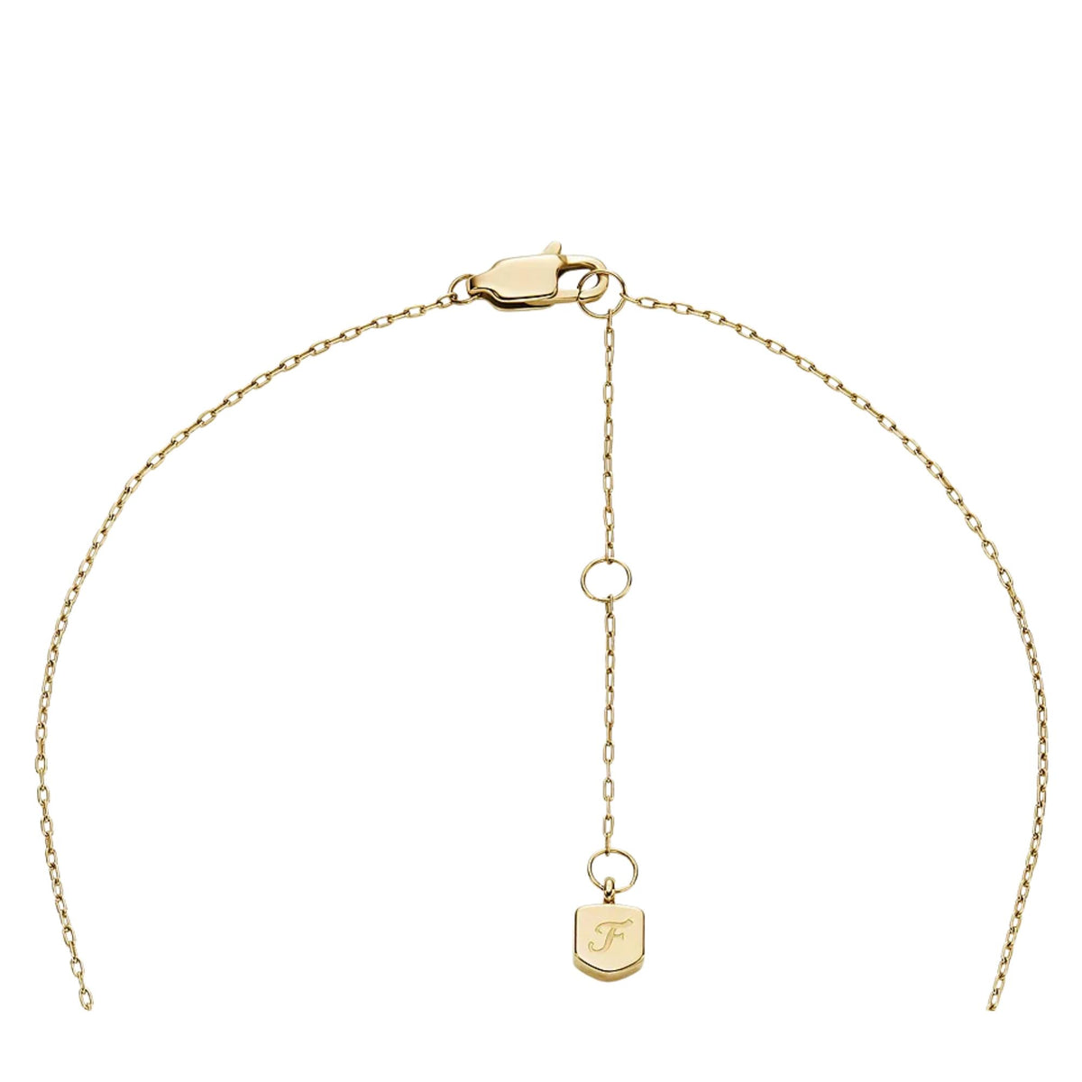Fossil Ellis Glitz 406mm Steel Pendant Ladies Necklace JF04815SET