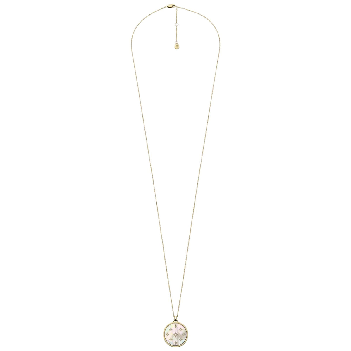 Fossil Merrit Northlight 812.8mm Mother of Pearl Steel Ladies Necklace JF04864710
