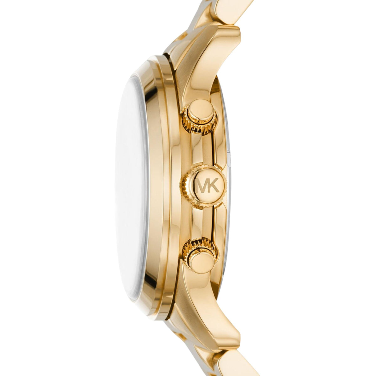 Michael Kors Runway 38mm Chronograph Gold Dial Yellow Gold-Tone Steel Ladies Quartz Watch MK7323