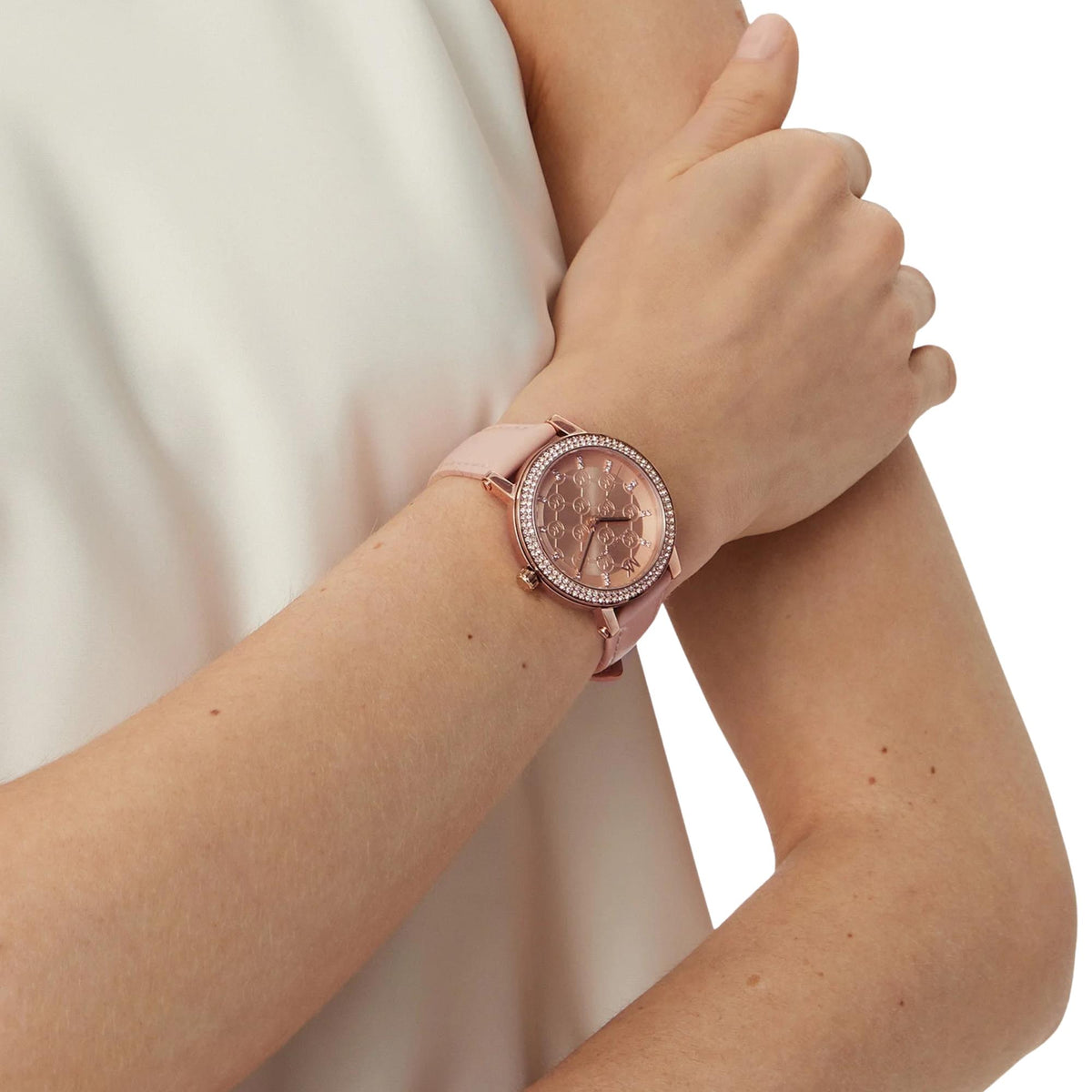 Michael Kors Corey 38mm Rose Gold Dial Rose Gold-Tone Steel Ladies Quartz Watch MK7552