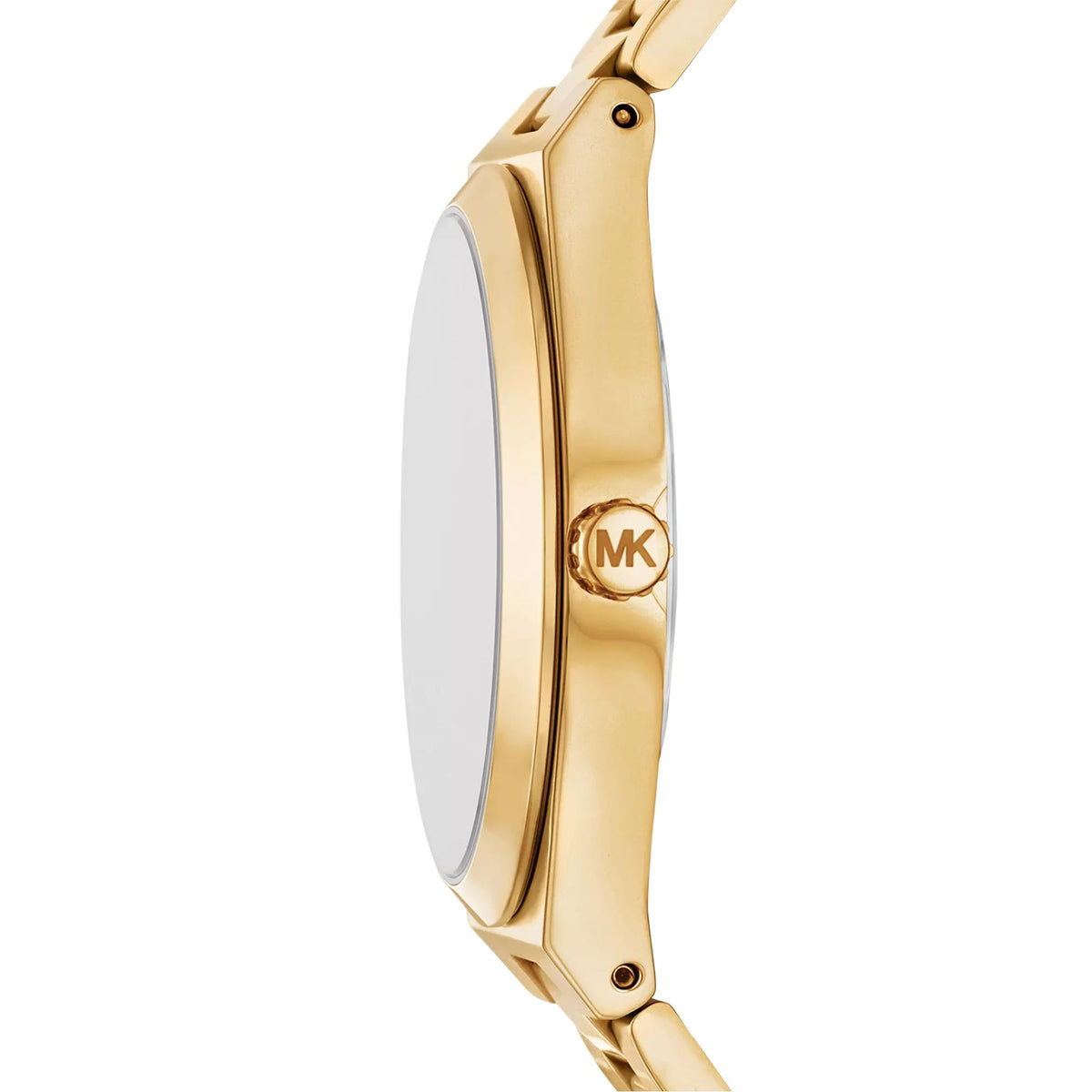 Michael Kors Lennox 43mm Black Dial Yellow Gold-Tone Steel Mens Quartz Watch MK9226