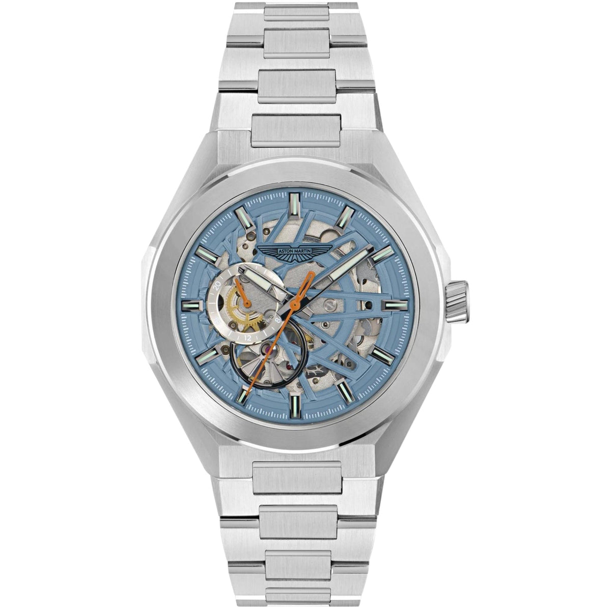 Aston Martin Thrill AML 42mm Blue Dial Steel Mens Automatic Watch MTRI3F604