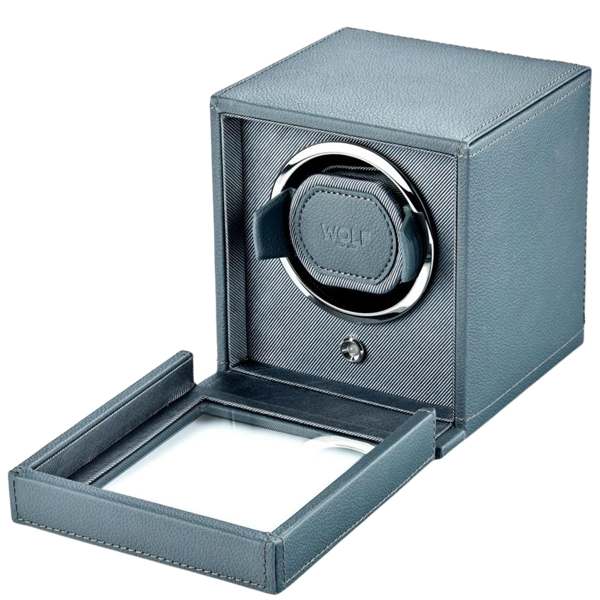 WOLF Cub Future Grey Single Watch Winder with Cover 461165
