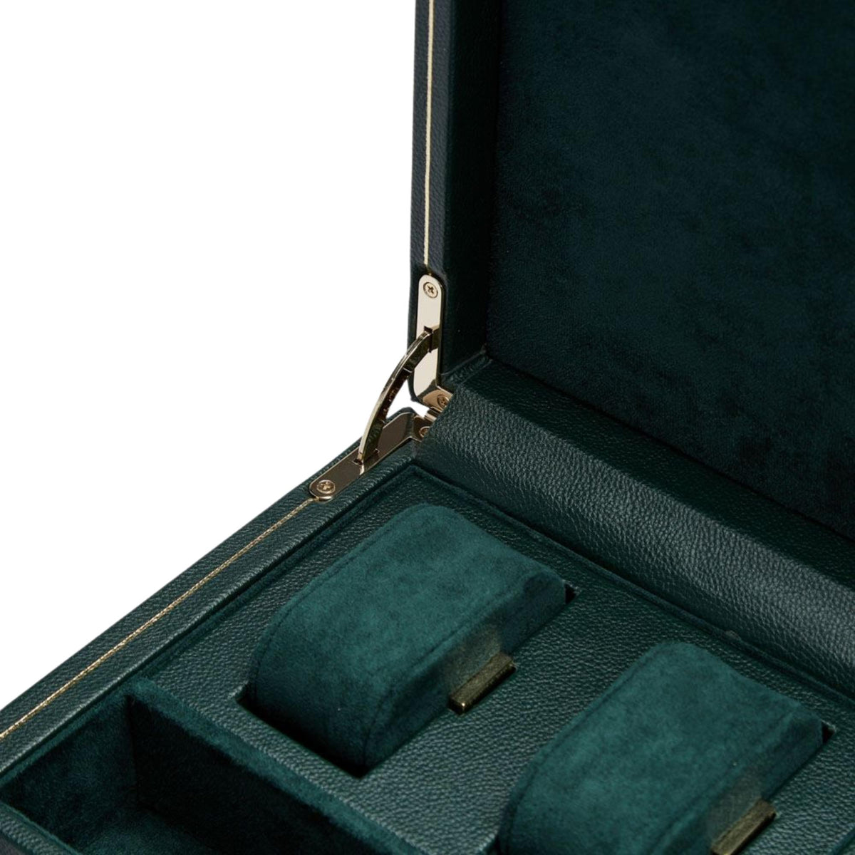 WOLF British Racing Green Single Watch Winder with Storage 792141