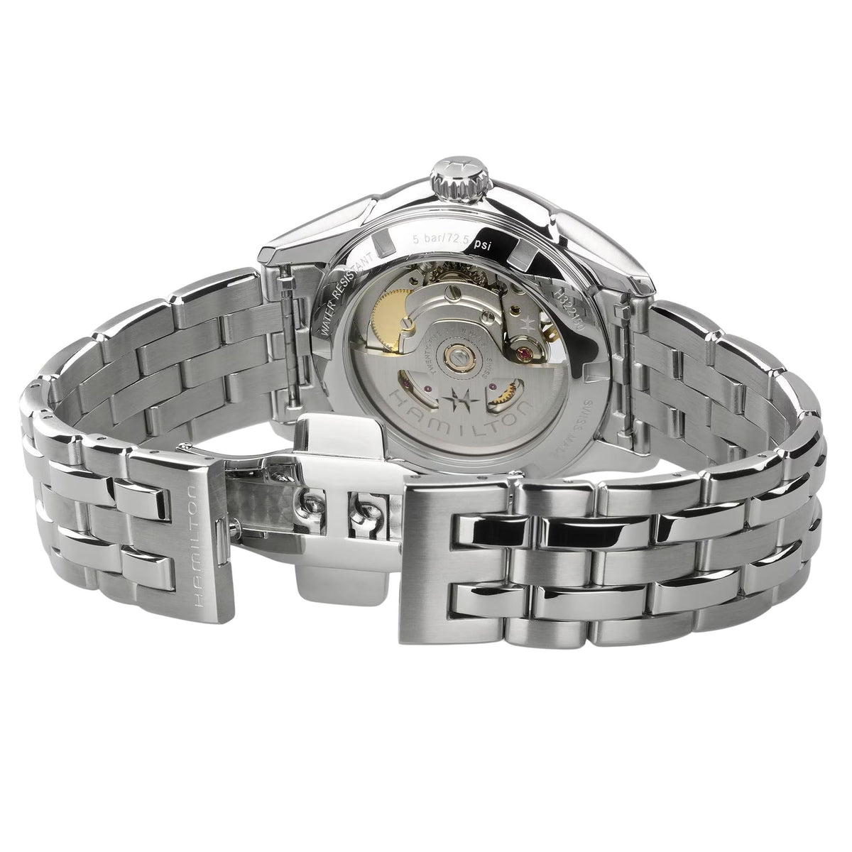 Hamilton Jazzmaster 36mm Open Heart Blue Dial Steel Ladies Automatic Watch H32215143