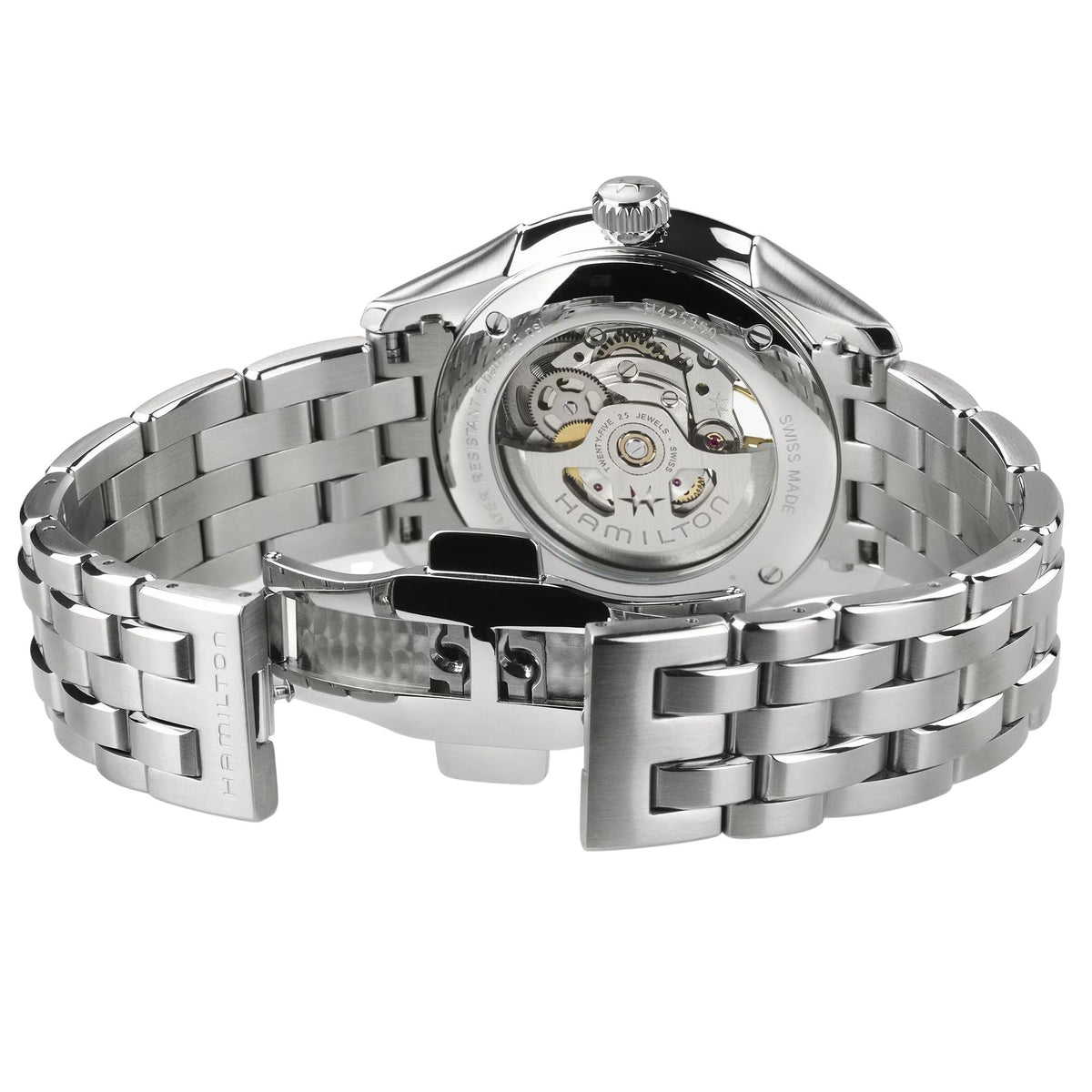 Hamilton Jazzmaster 40mm Skeleton Green Dial Steel Mens Automatic Watch H42535160