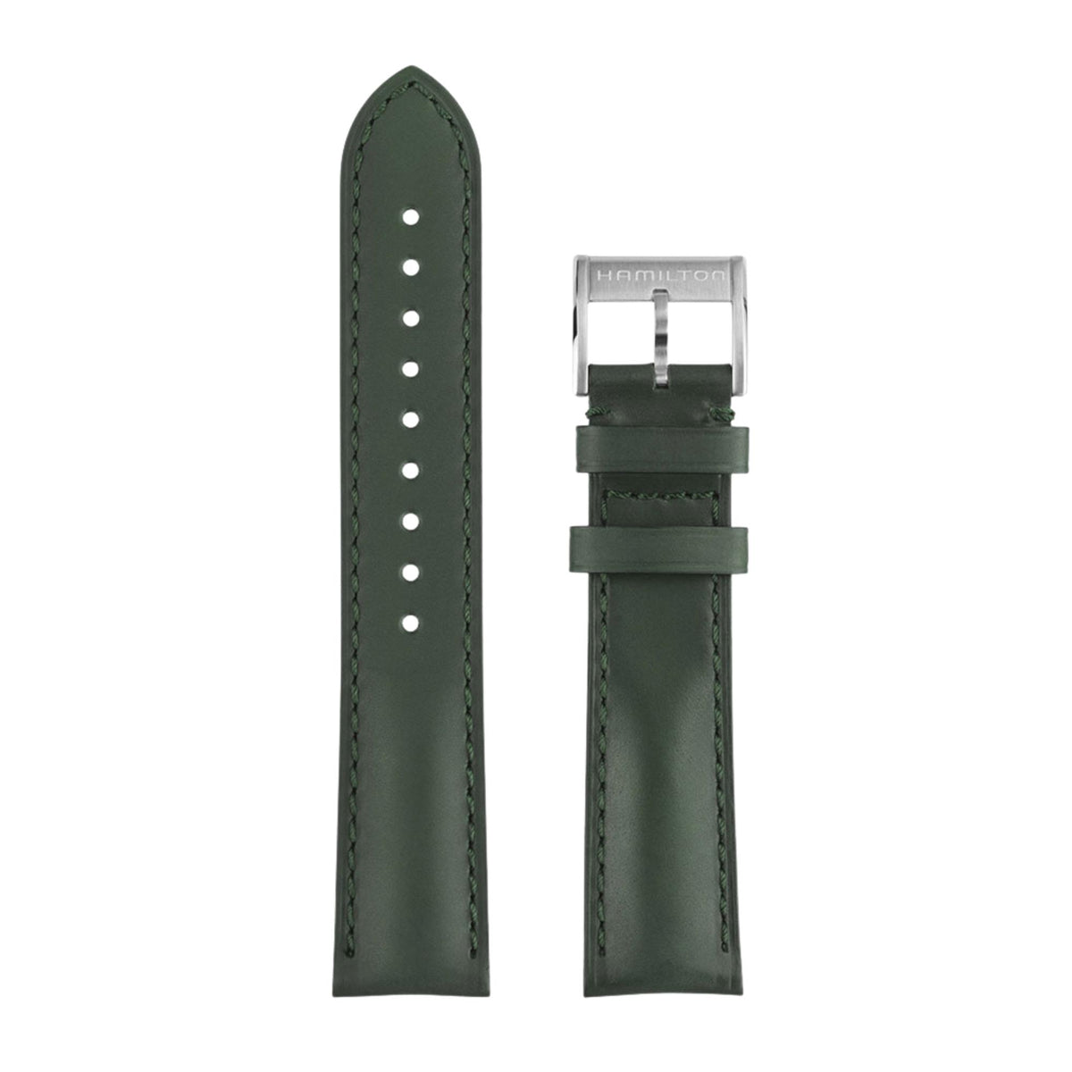 Hamilton Jazzmaster 20mm Green Leather Strap H690000172