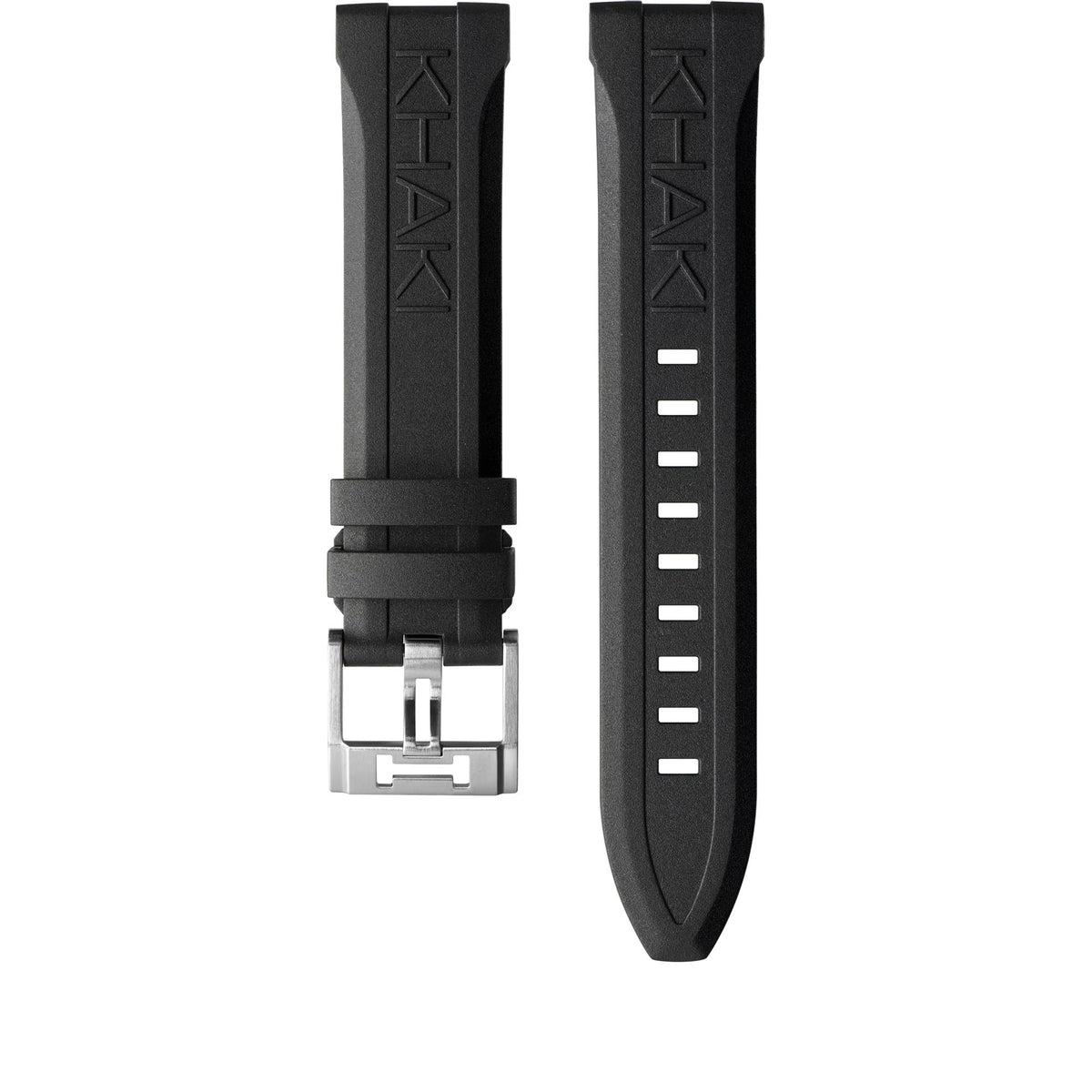Hamilton Khaki Navy 22mm Black Rubber Strap H691825100