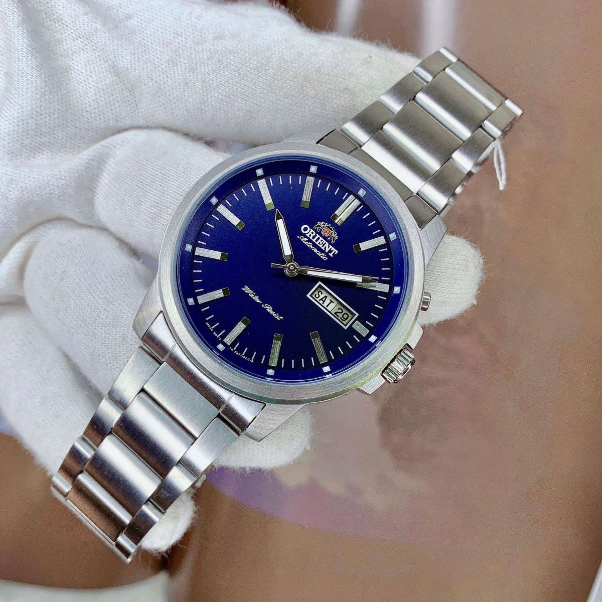 Orient Contemporary RA-AA0C02L39B wristwatch with blue dial