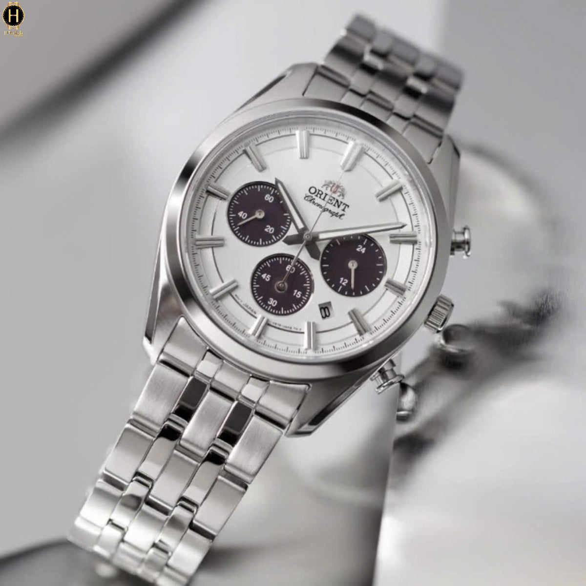Orient Contemporary Stretto Solar Chronograph Mens Watch RA-TX0305S10B