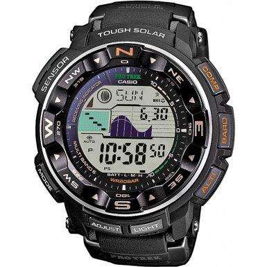 Casio Pro Trek Digital Multifunction Black Resin Strap Men’s Watch PRW-2500-1ER - WatchNation