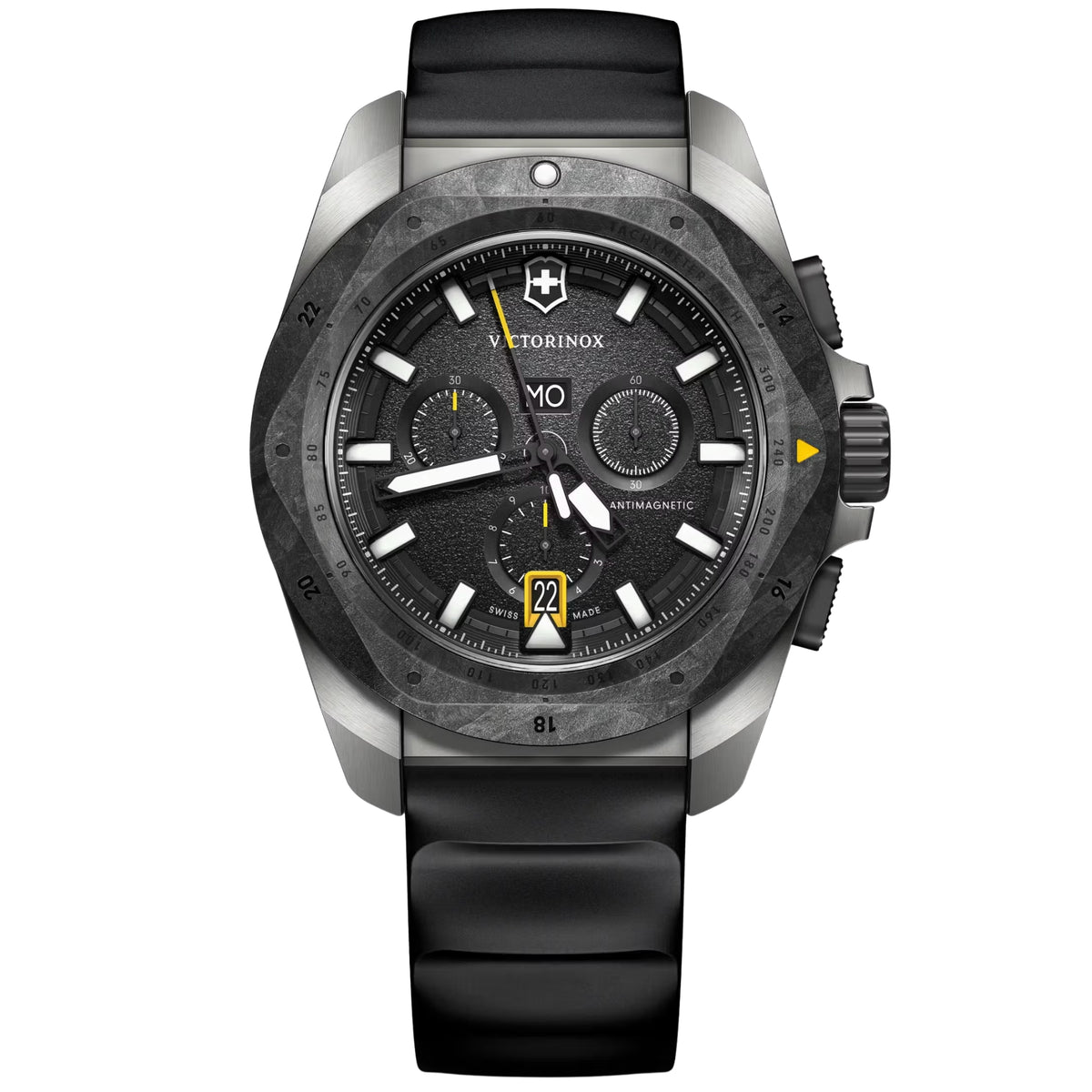 Victorinox I.N.O.X. Titanium Chronograph black dial watch 242011 front view
