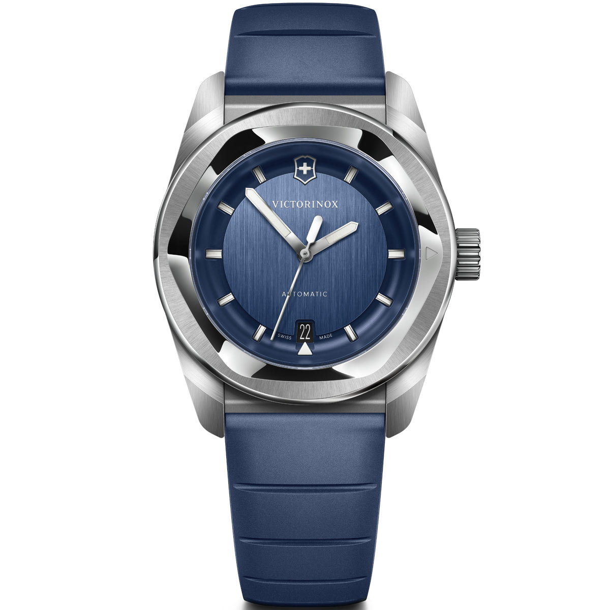 Victorinox Concept One 39mm Automatic blue dial rubber watch 242056 front view