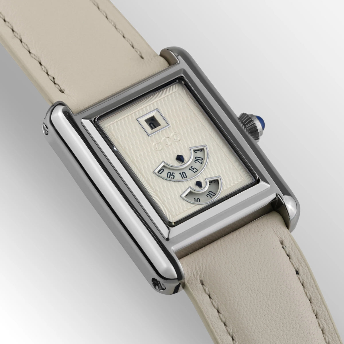 Out of Order Forma Venti Jump-Hour 30.5mm White Dial Leather Automatic Watch F20WG1C.316