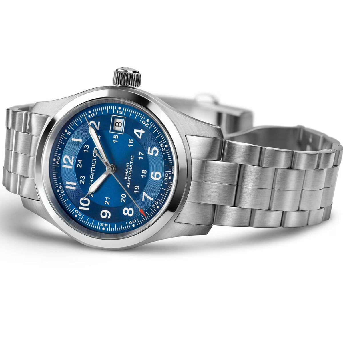  Hamilton Khaki Field 38mm Blue Dial Steel watch H70455140