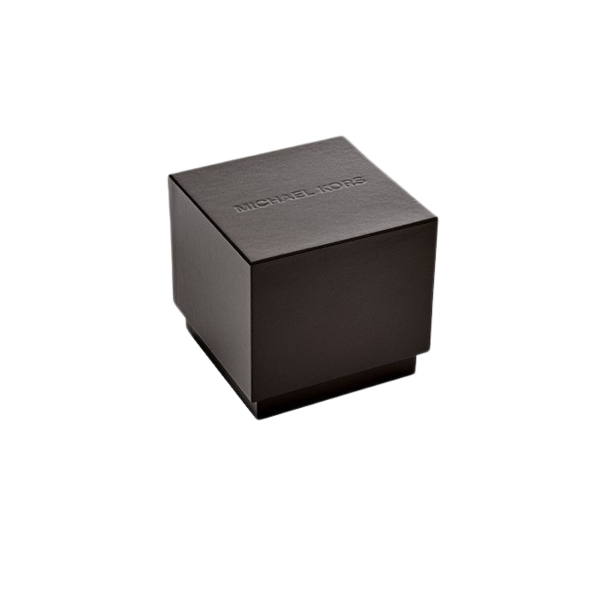 Michael Kors watch gift box, dark gray with lid and logo