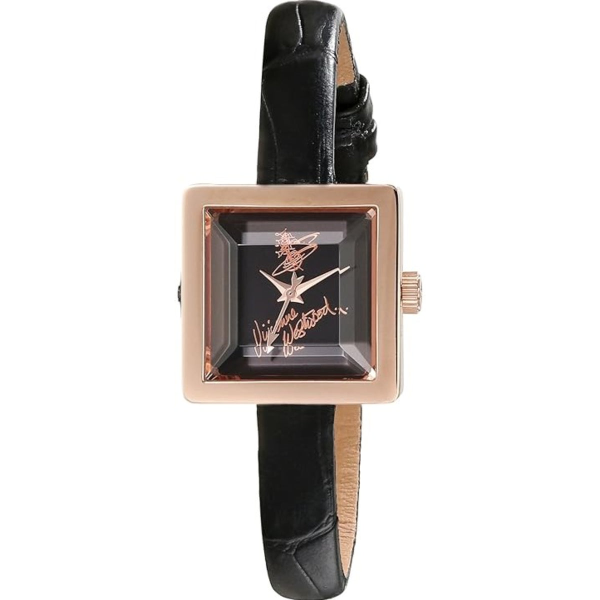 Vivienne Westwood Baby Cube Black Dial Ladies' Watch VV094RSBK - WatchNation