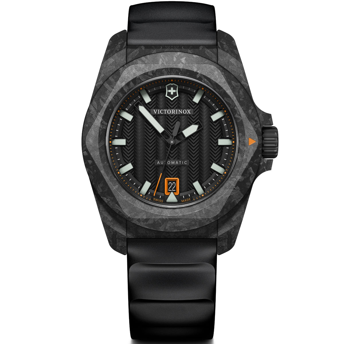 Victorinox I.N.O.X. 242023.1 carbon composite case and bezel detail