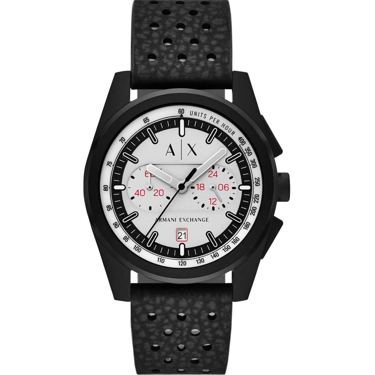 Armani Exchange Gray Dial Rubber Strap Men's Watch AX2865