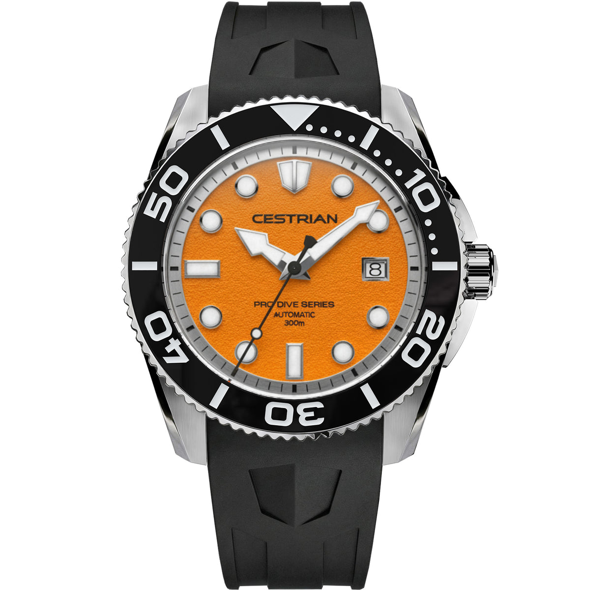 Cestrian Pro Dive Series CP-ORB00 orange dial front view