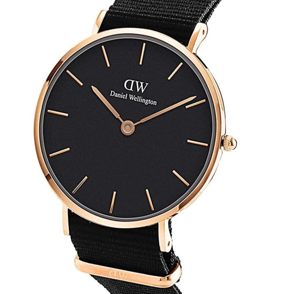 Daniel Wellington Petite Black Dial Women's Watch DW00100247