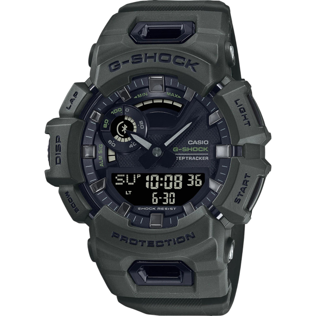 Casio G-Shock G-Squad GBA-900UU-3AER mens analogue-digital quartz watch featuring a rugged resin case and step tracker display