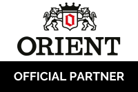 Orient logo with 'Official Partner' text on a black background