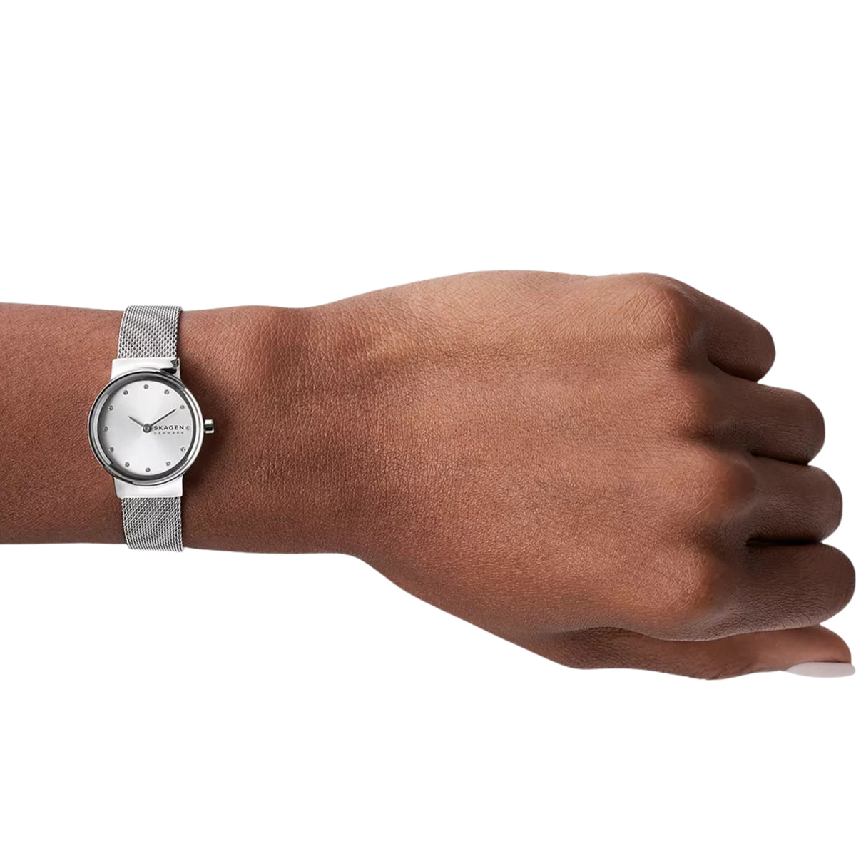 Skagen Freja Lille Steel Mesh White Silver Dial Women’s Watch SKW2715