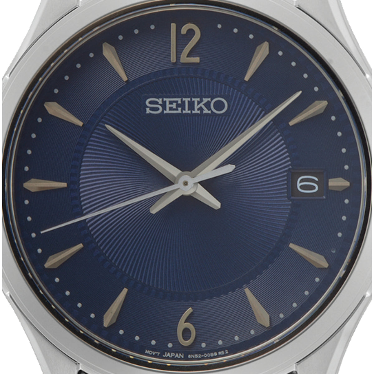 Seiko Conceptual SUR419P1 blue sunburst dial front view