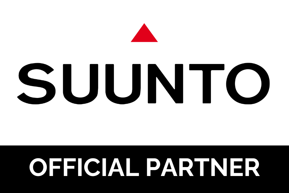 Suunto logo with 'Official Partner' text on a white background