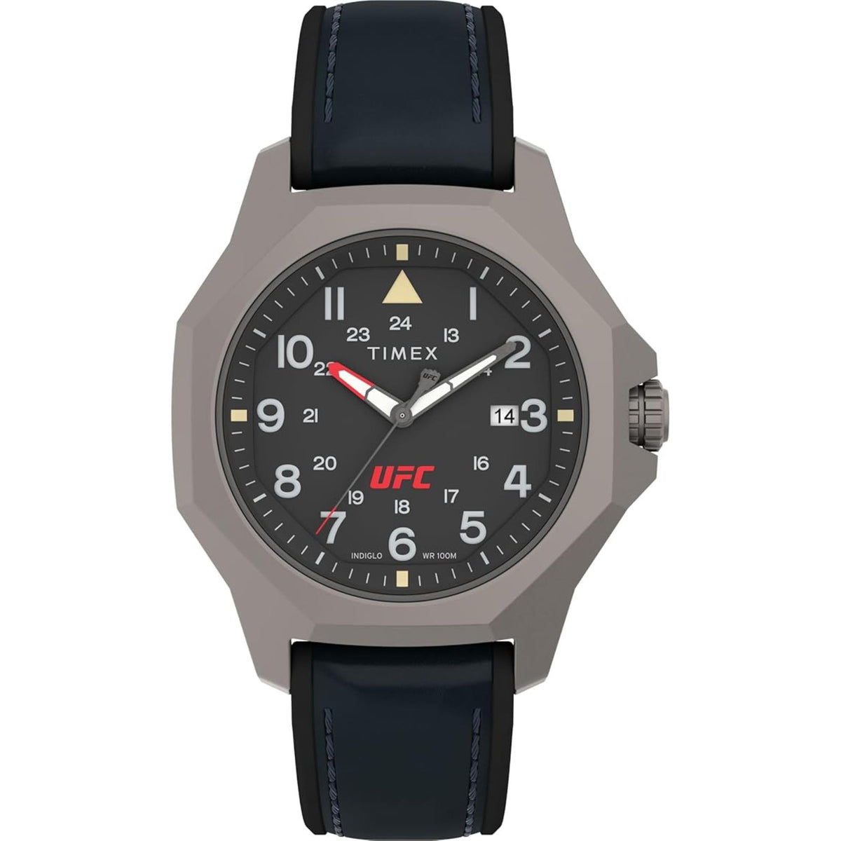 Timex UFC TW2V85700 black dial quartz watch front view