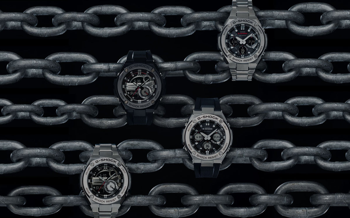Casio G-Steel Stainless Steel Men's Alarm Chronograph GST-W110D-1AER - WatchNation