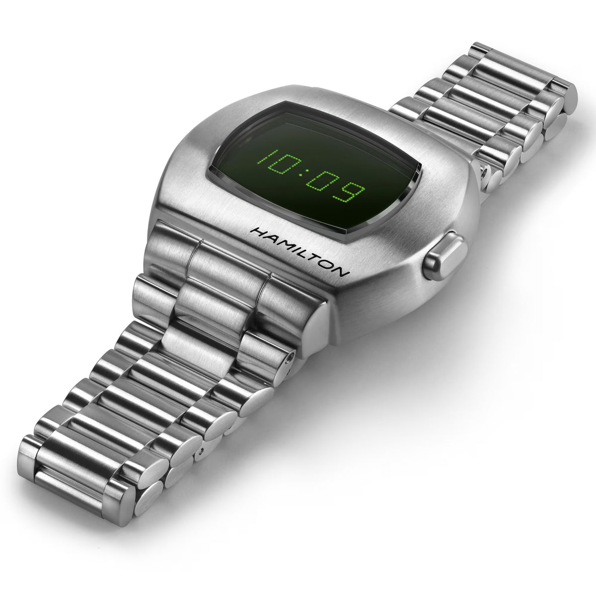 Hamilton American Classic 24mm PSR green digital steel quartz watch H52414131