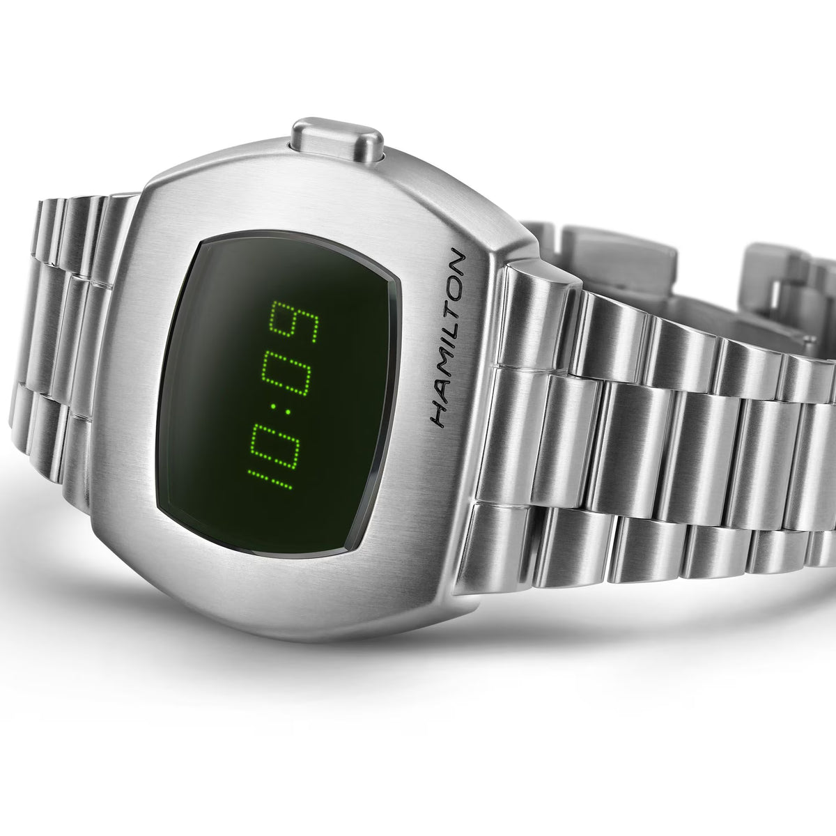 Hamilton American Classic 24mm PSR green digital steel quartz watch H52414131