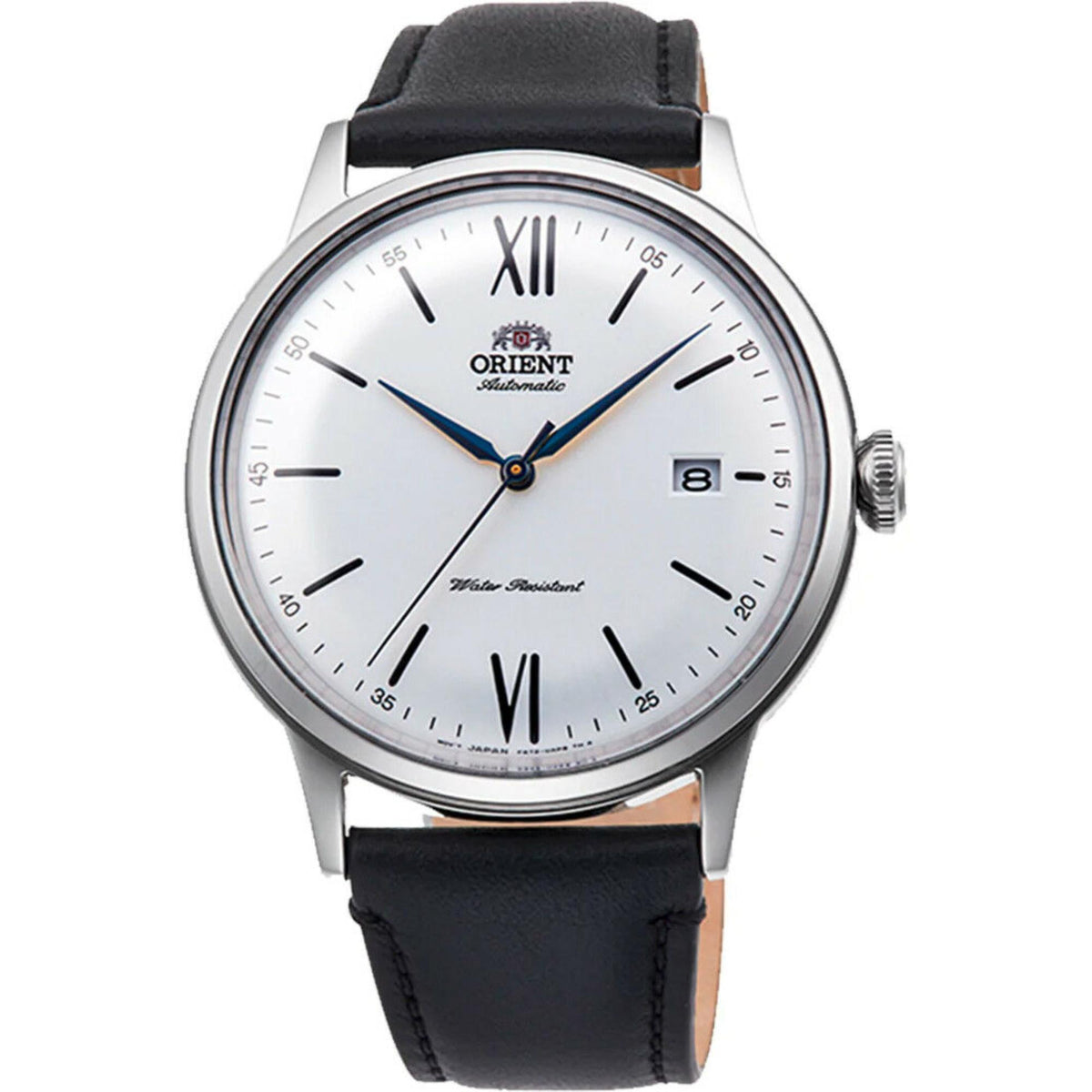 Orient Bambino Automatic White Dial Leather Strap Men’s Watch RA-AC0022S30B
