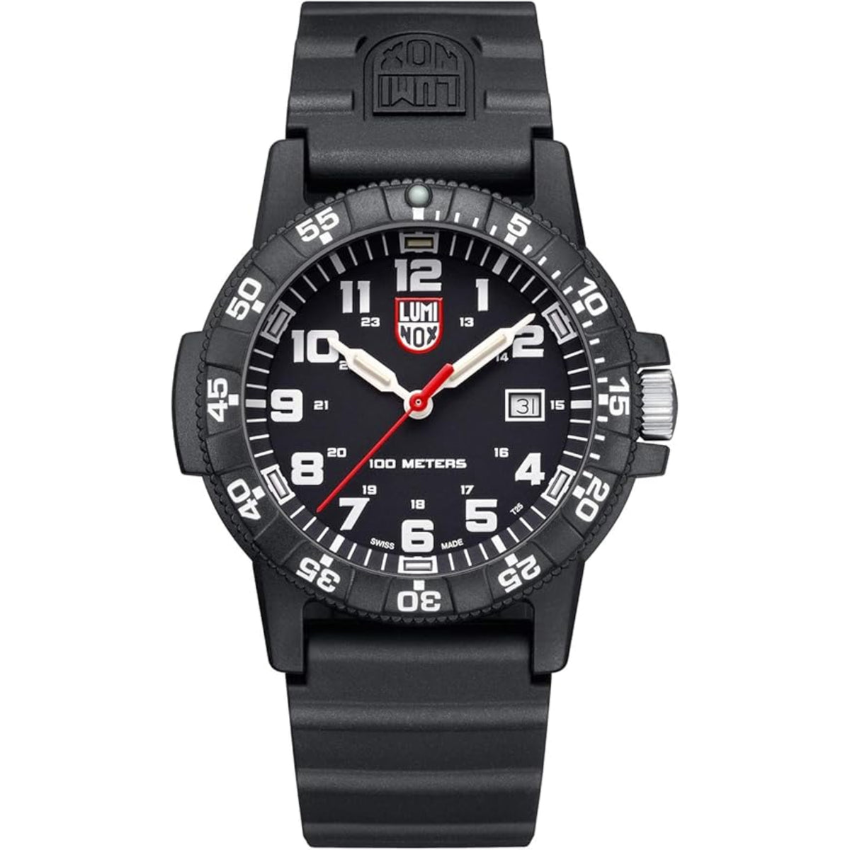Luminox Leatherback SEA Turtle Giant Black Dial PU Strap Men's Watch XS.0321.L