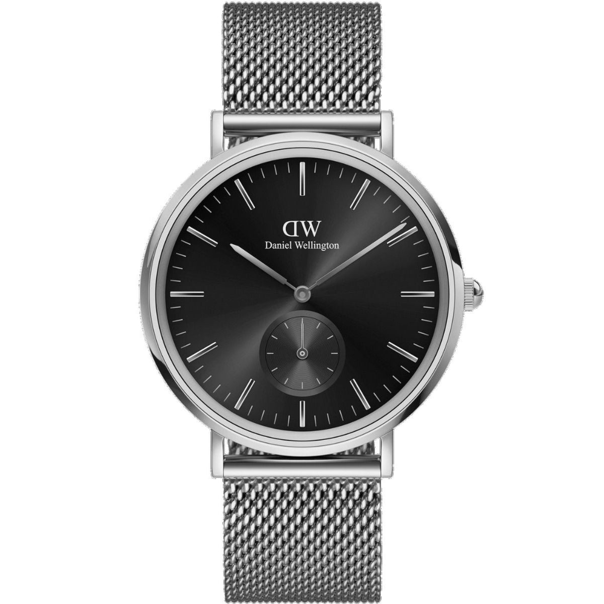 Daniel Wellington Classic Black Dial Steel Strap Men’s Watch DW00100711