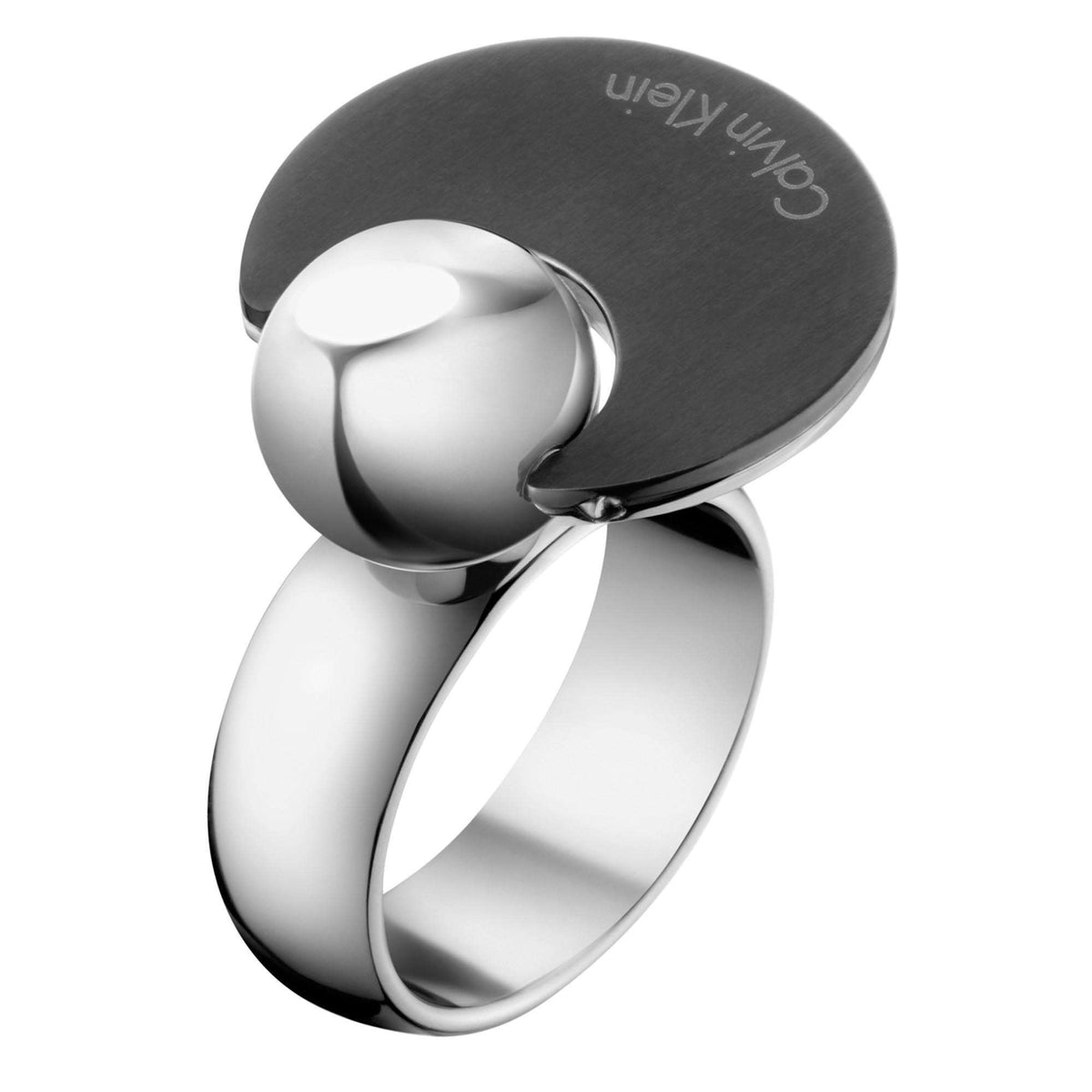 Calvin Klein Opposite Stainless Steel Ring Ladies KJ3ZBR280107 front view